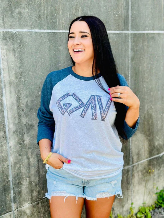 God Is Greater Than The Highs & Lows Cheetah Raglan