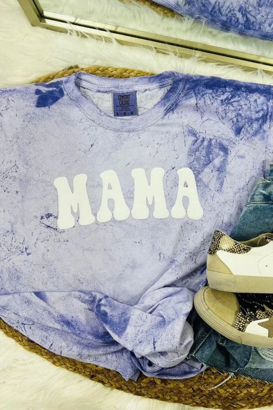 Mama Retro Mineral Wash Puff Tee