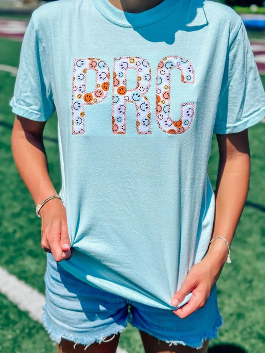 Custom Retro Happy's Pastel Applique Tee