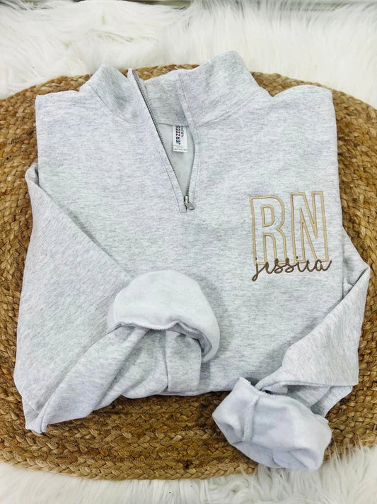 Custom Occupation Name Pocket 1/4 Zip