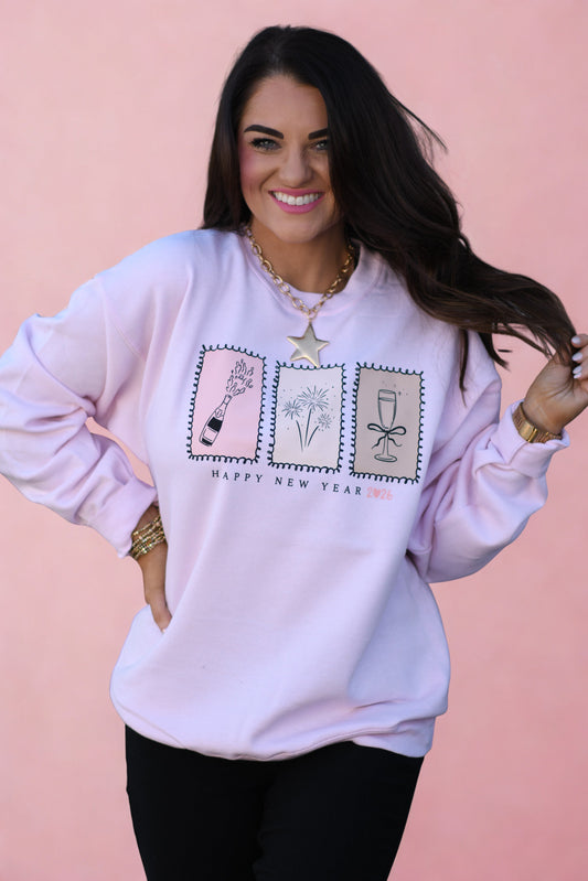 Happy New Year Champagne Sweatshirt