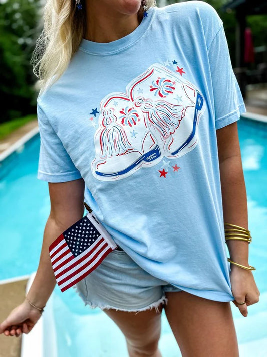 Patriotic Marchin' Boot's DTF Tee