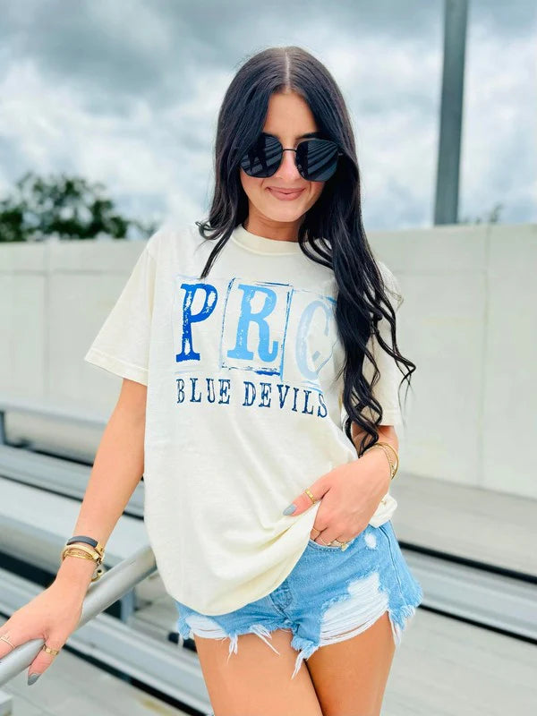 Distressed Custom School Stamped Mascot DTF Tee