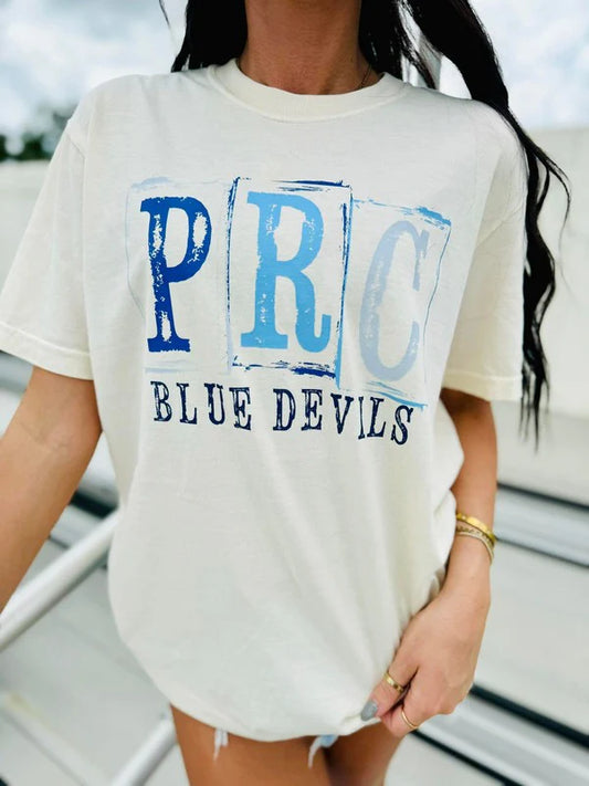 Distressed Custom School Stamped Mascot DTF Tee