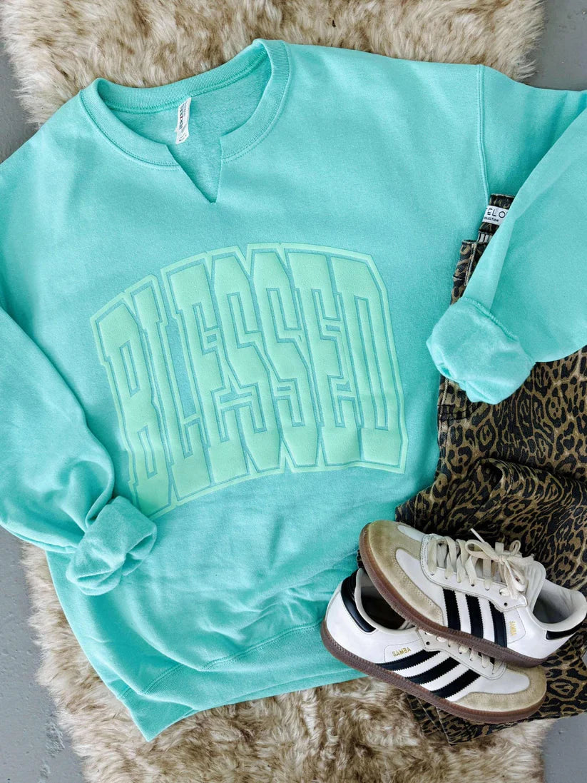 Blessed Varsity 25 V-Neck Sweatshirt