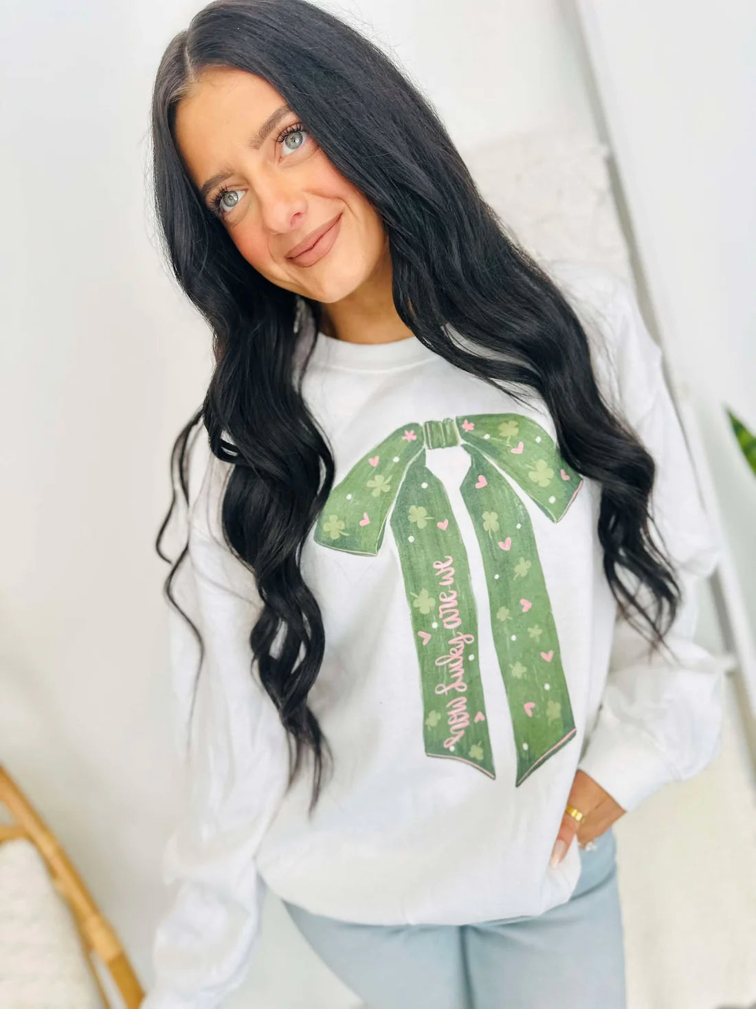 How Lucky Are We St. Patty's Bow DTF SWSH