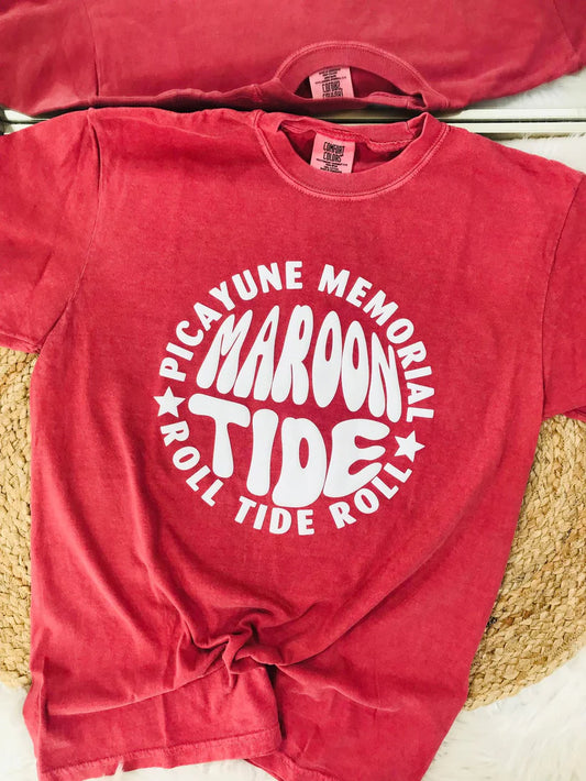 CUSTOM Circular School Spirit Puff Tee