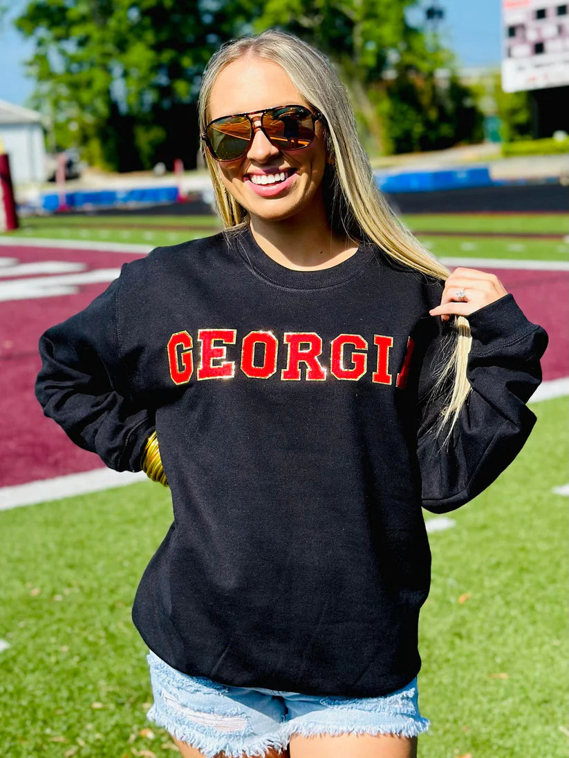 Custom Chenille Patch Sweatshirt
