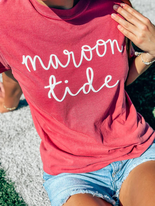Custom Cursive Gameday Puff Tee