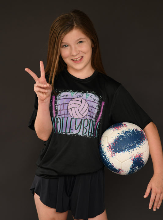Bump Set Spike Volleyball Dri Fit Tee