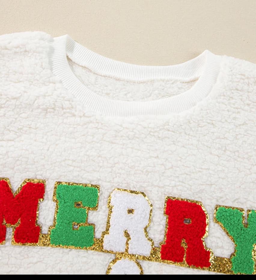 Chenille Patch Cozy Sweater