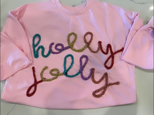Tinsel Holly Jolly Sweatshirt