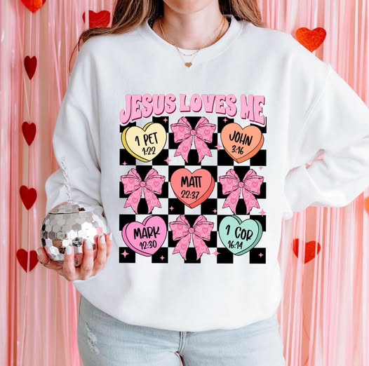 Jesus Loves Me Bow