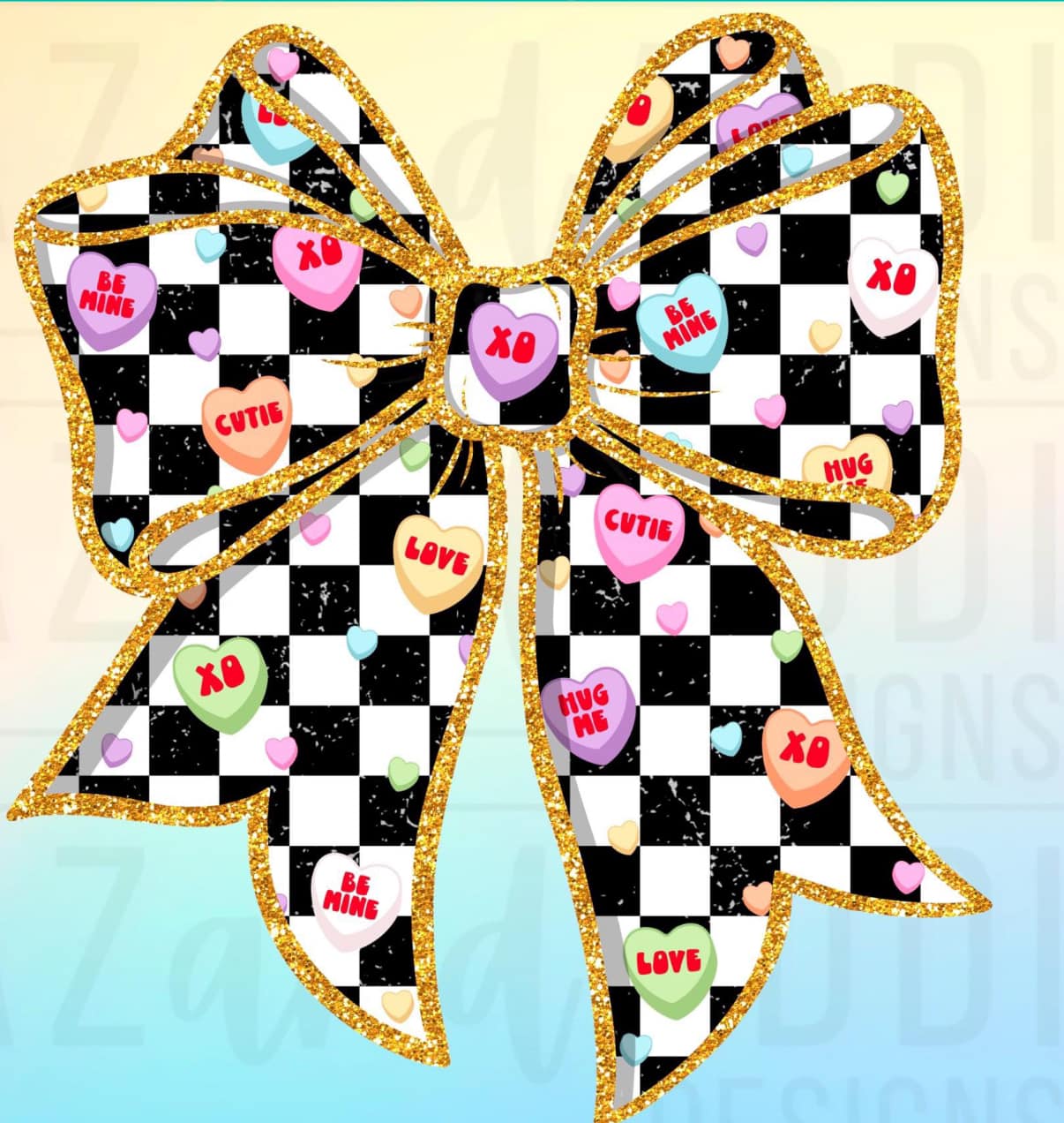 Ribbon-Cutie,Hug Me,XO,Love, Be Mine