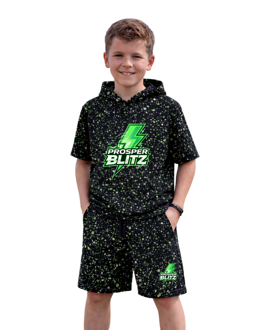 Prosper Blitz Spring Splatter Short Sleeve Hoodie