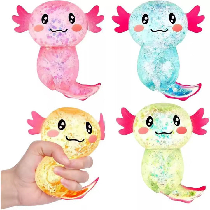 Glitter Axolotl Squishy *Pre Order* April 27-1 Shipment