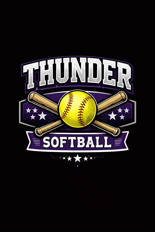 Thunder Softball Bat and Ball