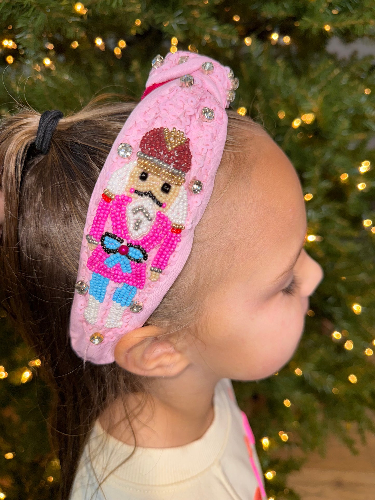 Holiday Headbands-Nutcracker Pink
