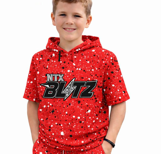 NTX Blitz Spring Splatter Short Sleeve Hoodie