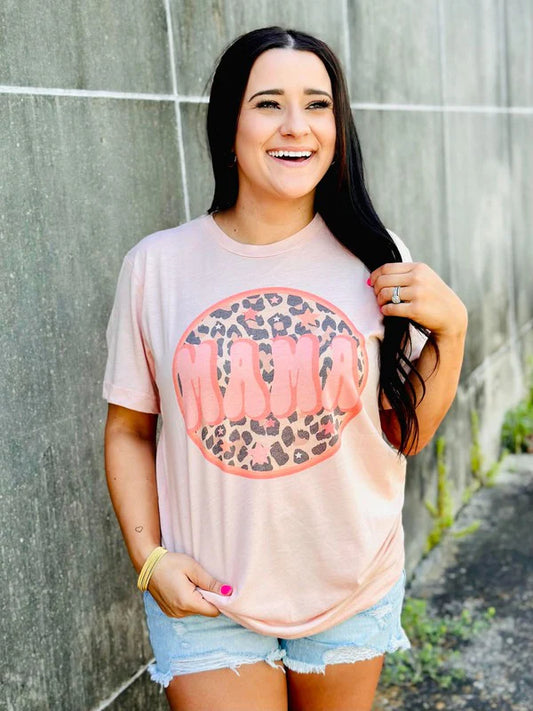 Mama Retro Starry Leopard Circle