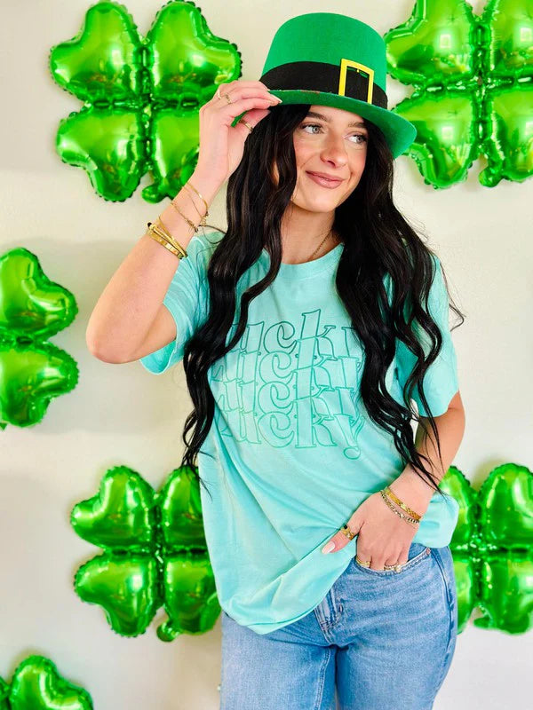 Lucky Stacked Tee