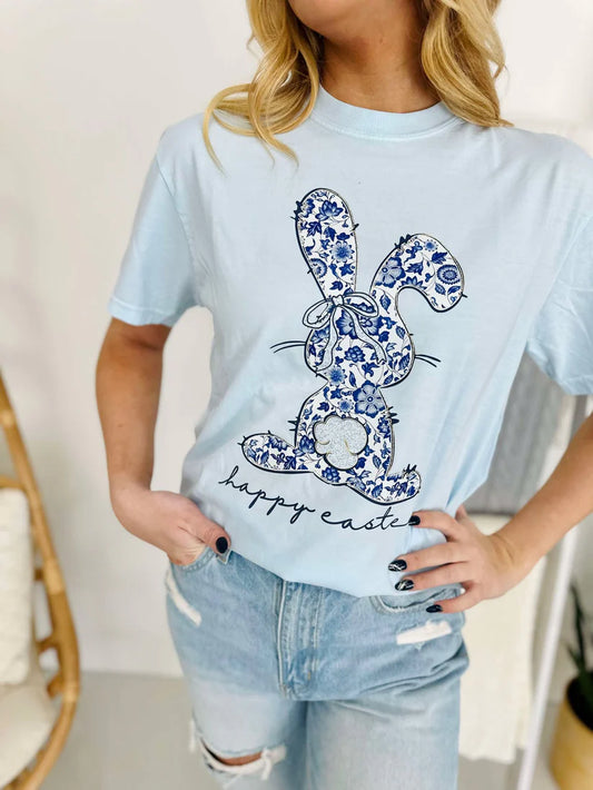 Happy Easter Chino Bunny Rabbit DTF Tee