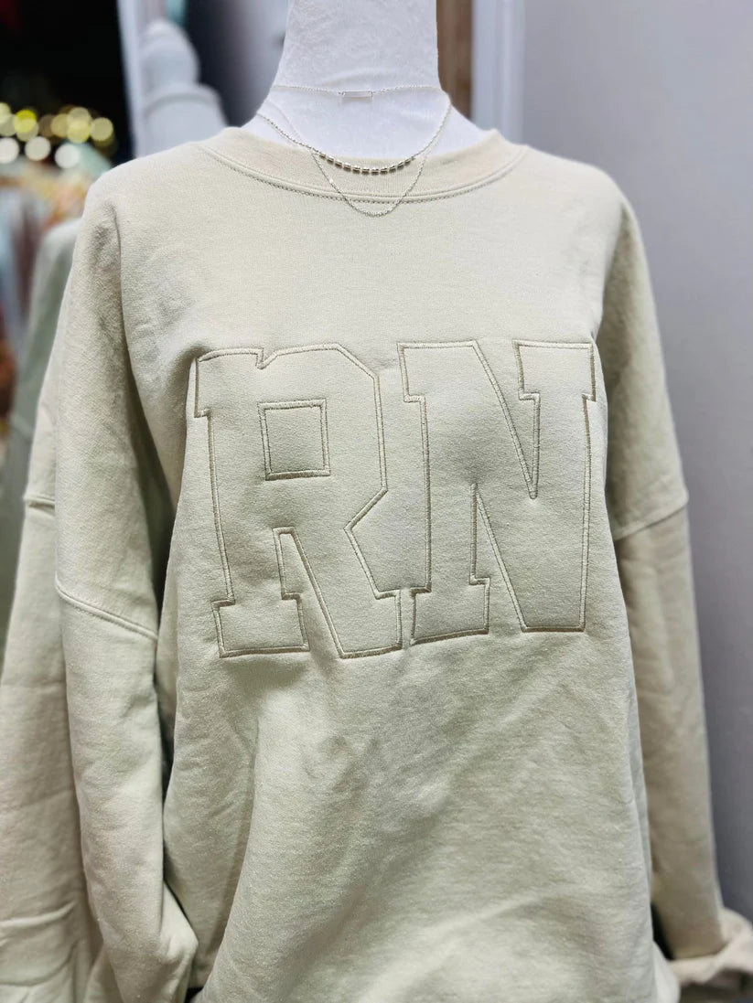 RN Embroidered Sweatshirt