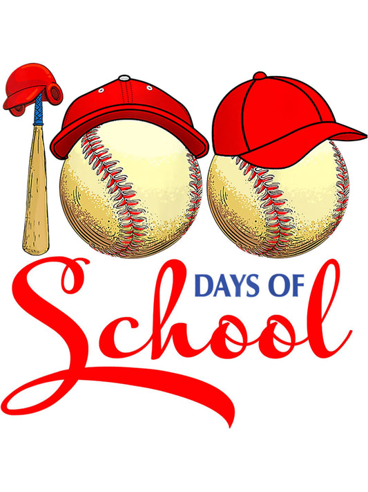 100 Days "Baseball Bat and Cap"