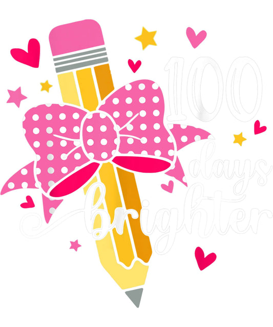 100 Days "Pencil with Ribbon"