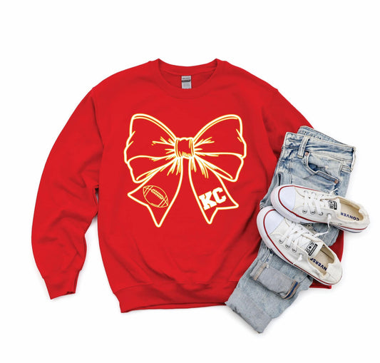 KC "Football & Ribbon"