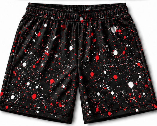 Prosper Red Graffiti Shorts