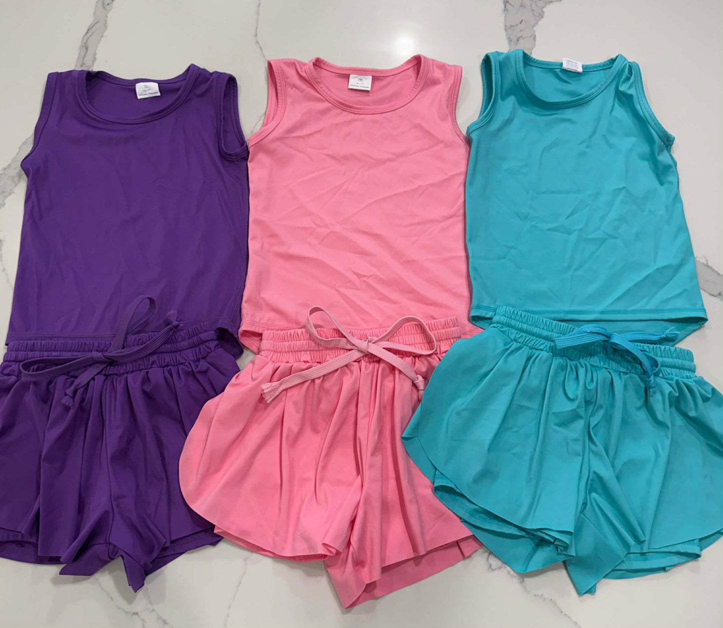 Active Two PIece Short and Tank Set - Custom with team name and numbers