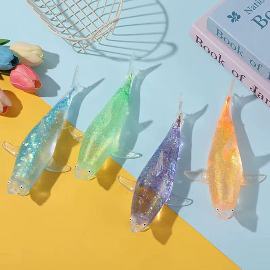Glitter Shark Squishy