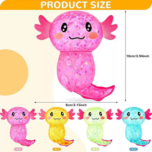 Glitter Axolotl Squishy *Pre Order* April 27-1 Shipment