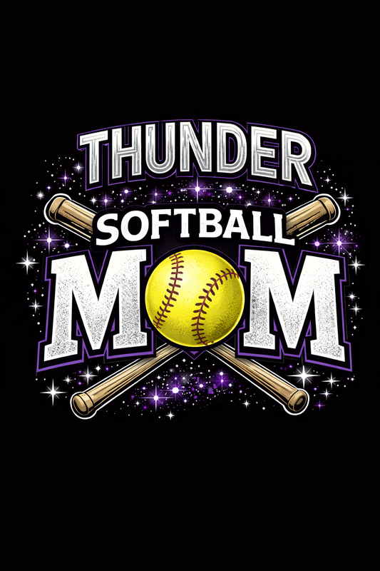 Thunder Softball Glitter