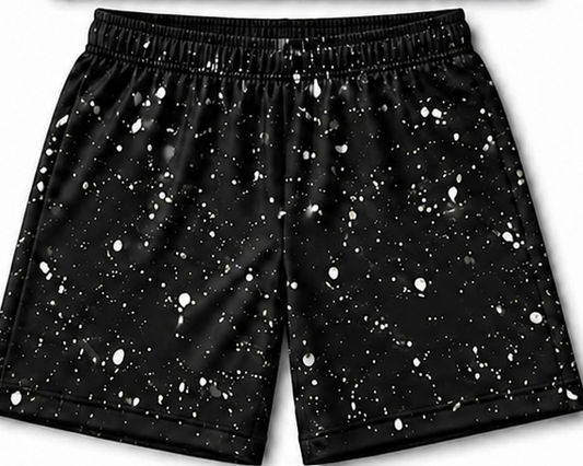 Prosper White Graffiti Shorts