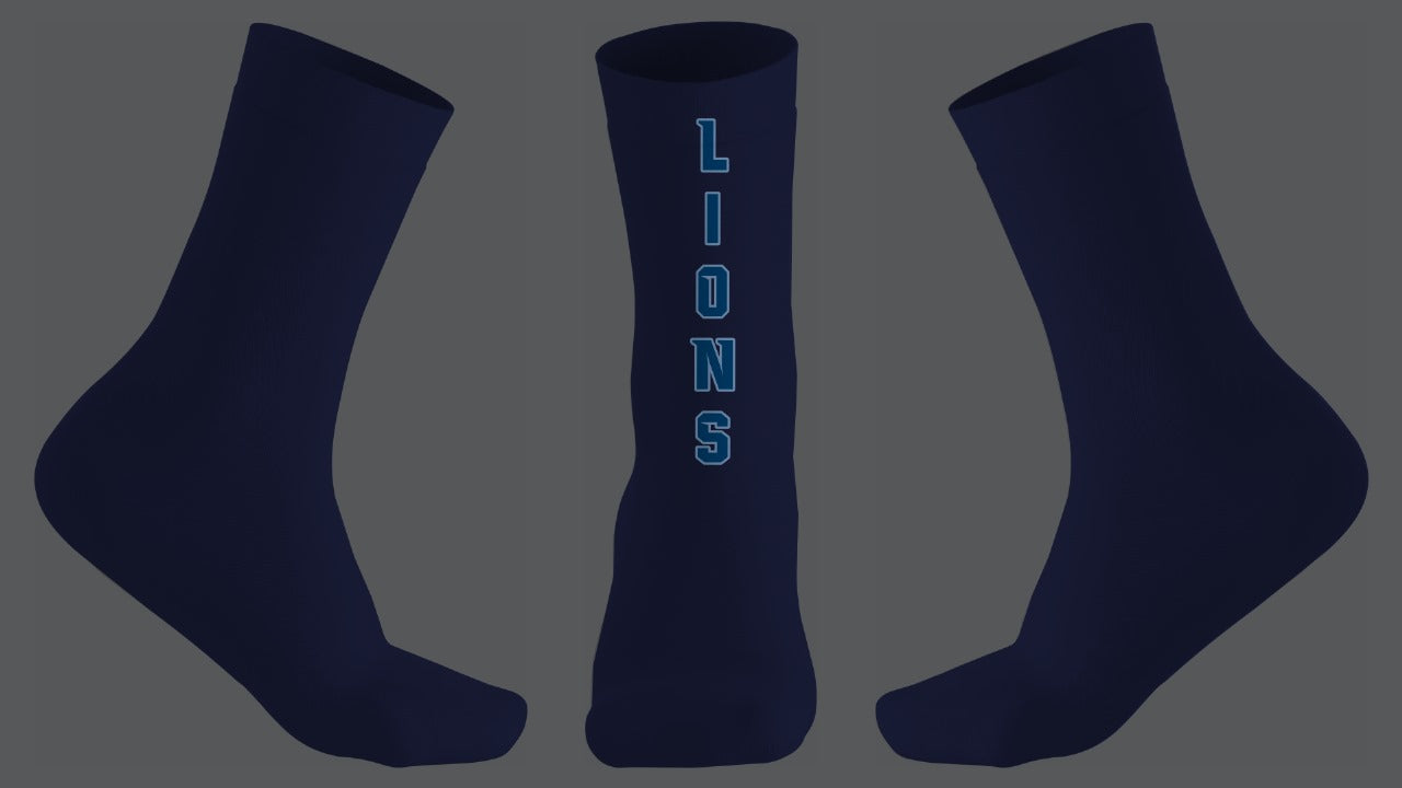 Lions Basketball Socks