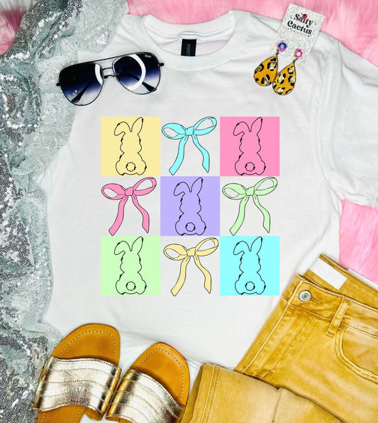 Easter Shirts Bunny and Ribbons