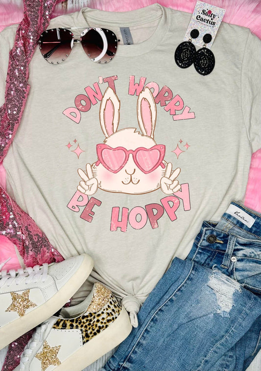 Easter Shirts Don't Worry, Be Hoppy