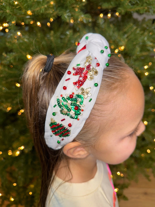 Holiday Headbands-Xmas Tree