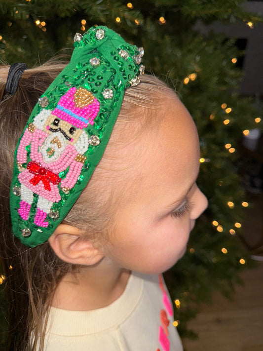 Holiday Headbands Nutcracker Green