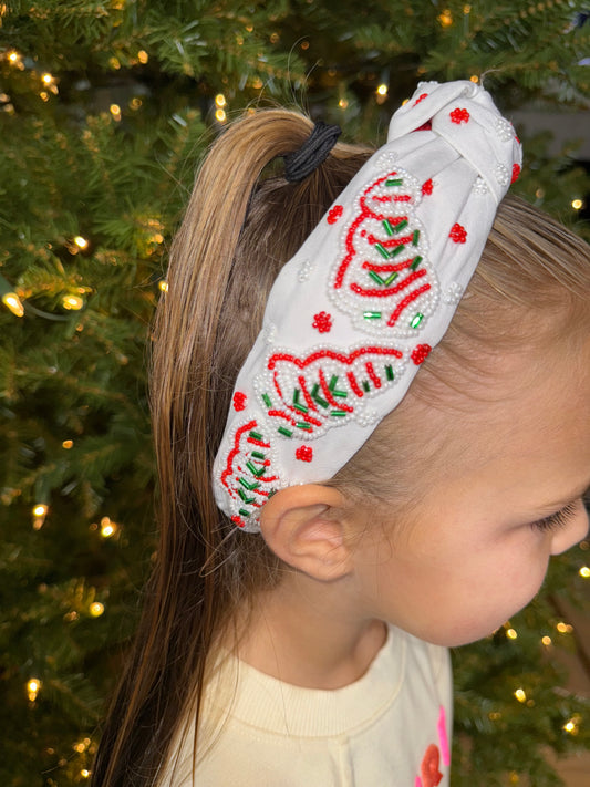 Holiday Headbands-xmas tree