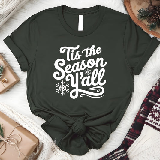 Tis the Season Y'all Festive Holiday Tees