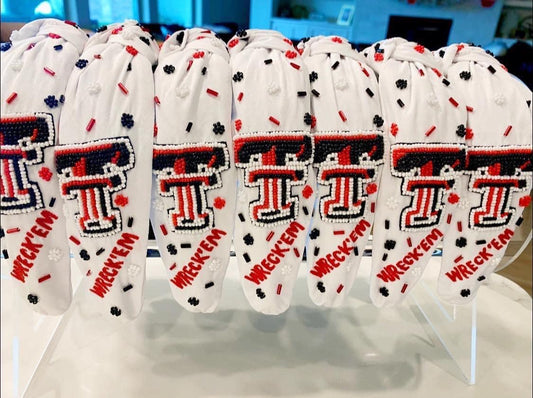 Sports Team Headbands-TT Wreck'Em