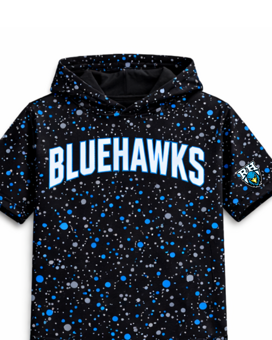 Rockhill Bluehawks Spring Splatter Short Sleeve Hoodie