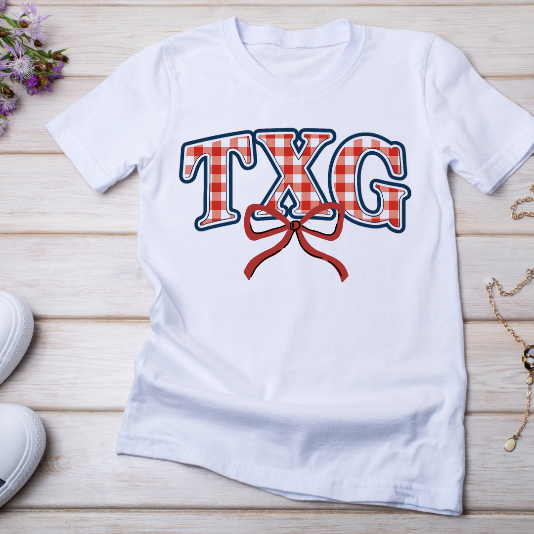 TXG Plaid with bow