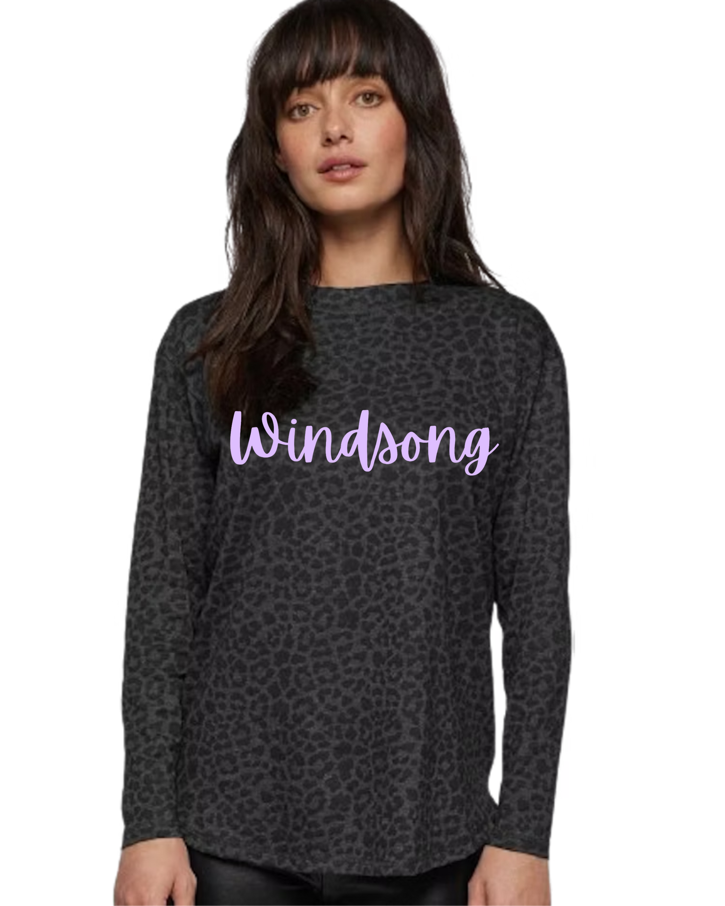WRE Leopard Glitter Puff Longsleeve
